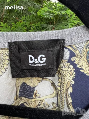 Dolce&Gabbana D&G топ с копринен гръб, снимка 2 - Потници - 55332555