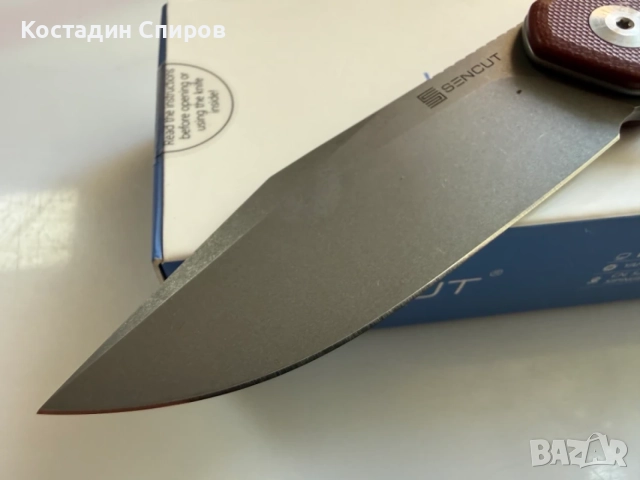 сгъваеми ножове SOG Terminus XR Black и SENCUT Snap Burgundy, снимка 10 - Ножове - 55583933
