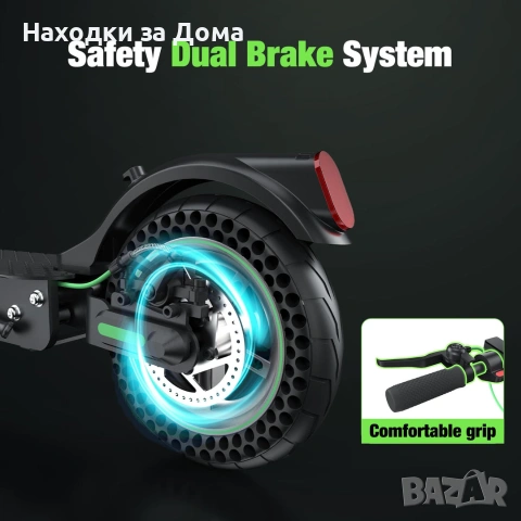 isinwheel S9Max Adult Commuter Electric Scooter 500W ‼️‼️ЧИСТО НОВА Електрическа Тротинетка ‼️‼️ 220, снимка 5 - Аксесоари и консумативи - 54999549