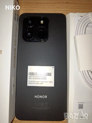 Продавам,НОВ,HONOR 400 SMART ROM128GB RAM 4GB 5G tm Dual Sim, снимка 3 - Телефони с две сим карти - 55058105