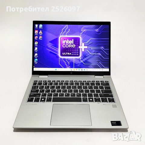 HP EliteBook x360 G11/Ultra 7 165U/32GB DDR5/WUXGA Touch/512GB NVMe, снимка 3 - Лаптопи за работа - 55026867