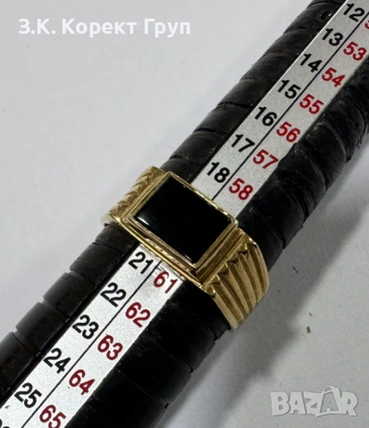 Златен пръстен 14 К 585 4,24 г, снимка 2 - Пръстени - 54513467
