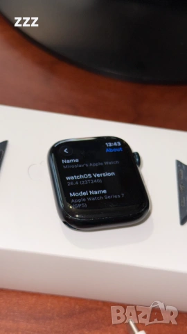 Apple Watch Series 7 45mm Midnight GPS, снимка 6 - Смарт часовници - 54808604