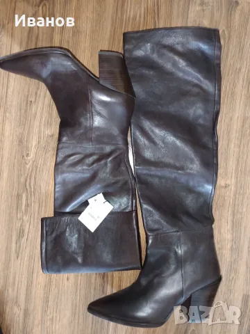 Ботуши от естествена кожа-Zara, снимка 5 - Дамски ботуши - 34023837
