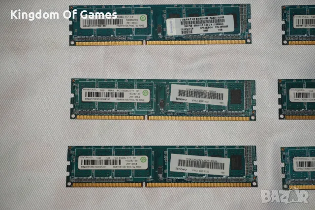 Лот от 28 броя RAM ПАМЕТ DDR2 512MB/DDR3 2GB/1GB Тествана и Работеща за Настолен Компютър, снимка 5 - RAM памет - 55501350