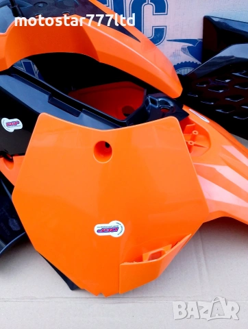 Кит пластмаси комплект за КТМ SX65 Polisport оранжев 2009-2011г., снимка 5 - Части - 54982190