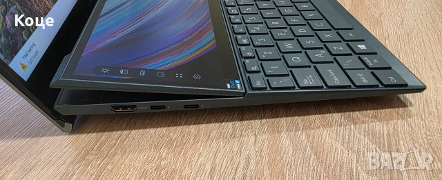 ASUS ZenBook Duo UX482 | i7-1195G7, 16GB, 512GB SSD | 2хТъч екрана, снимка 6 - Лаптопи за работа - 55148755
