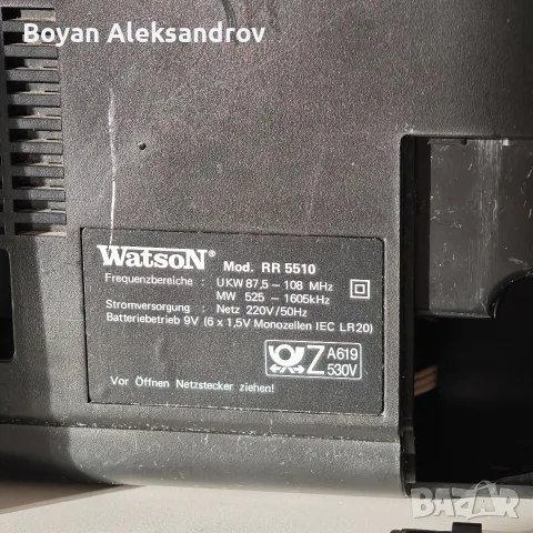 Двукасетен стерео радиокасетофон Watson Mod. RR 5510 , снимка 14 - Радиокасетофони, транзистори - 55674886