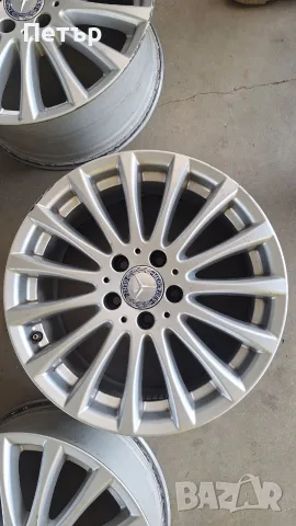 ОРИГИНАЛНИ АЛУМИНИЕВИ ДЖАНТИ  МЕРЦЕДЕС- W204 W205-5x112x66.5-17цола, снимка 3 - Гуми и джанти - 55433139