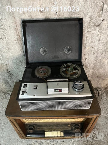 Ретро магнетофон “Grundig” радио “Орфей”, снимка 2 - Радиокасетофони, транзистори - 55157181