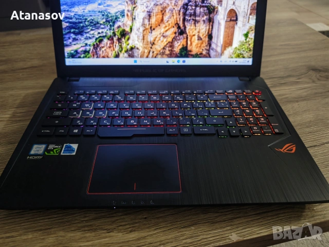 Asus Rog Strix GL553/ i7 / 16gb ddr4/ SSD/Hdd 512/1tb. GTX 1050ti., снимка 10 - Лаптопи за игри - 54683506