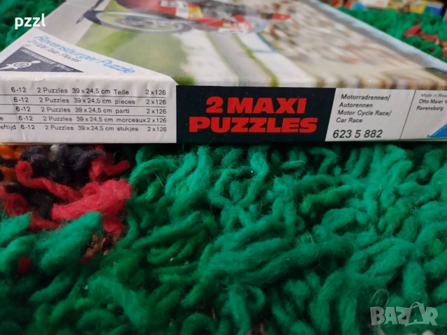 Пъзел "Auto Race" Ravensburger 1972г. 2x126 части, снимка 4 - Пъзели - 53966818