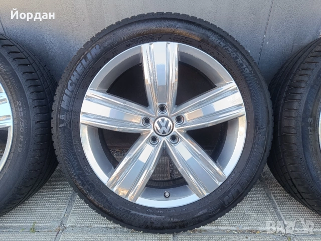 ОРИГИНАЛНИ джанти 19  ' цола с ГУМИ 235 50 R19 5х112 VW TIGUAN / Фолксваген Тигуан, снимка 10 - Гуми и джанти - 54568983