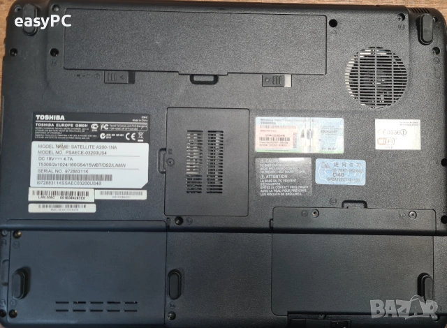 Toshiba Satellite A200-1NA за части, снимка 11 - Части за лаптопи - 54620407