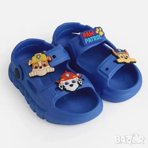 Детски сандали paw patrol за момче син цвят летни джапанки_1261923