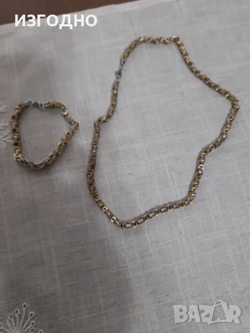 60€ НОВ ЛАНЕЦ И ГРИВНА *СУПЕР СА, снимка 3 - Колиета, медальони, синджири - 55545732