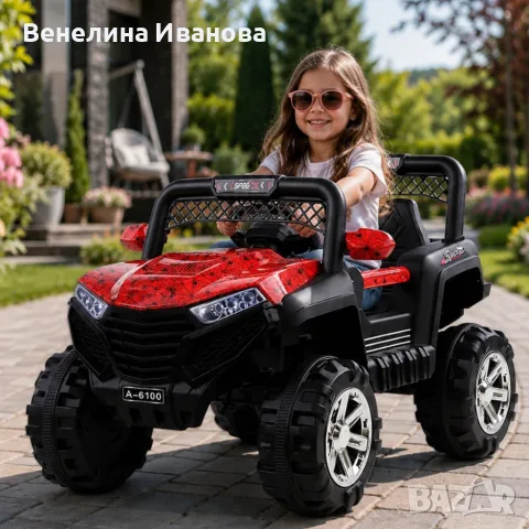 Детско електрическо бъги 4x4 с дистанционно, LED, USB, MP3 и 4 мотора 40W | Акумулаторен джип , снимка 2 - Електрически играчки - 55657776