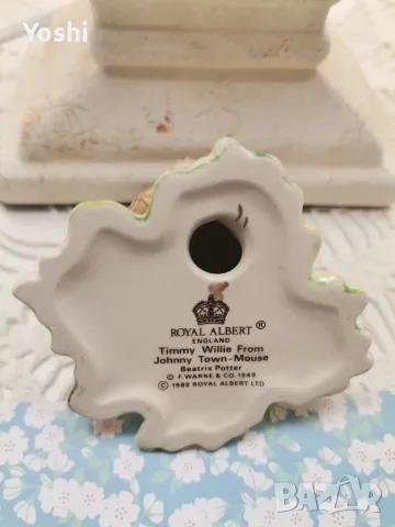 Порцеланова фигурка Royal Albert Beatrix Potter Figurine Timmy Willie , снимка 5 - Антикварни и старинни предмети - 55541453
