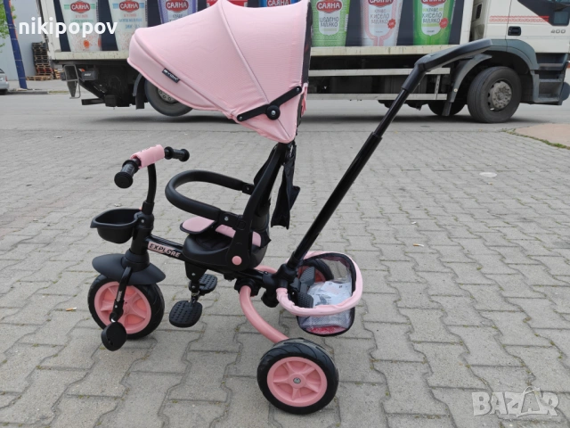 BYOX Детска триколка EXPLORE розов, снимка 8 - Други - 54493752
