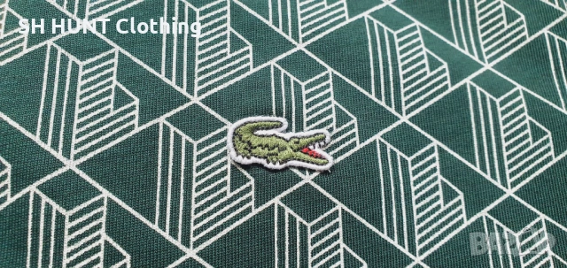 LACOSTE Monogram Print Short Sleeve Polo Shirt размер S / M / L / XL / XXL поло тениска, снимка 12 - Тениски - 54795742