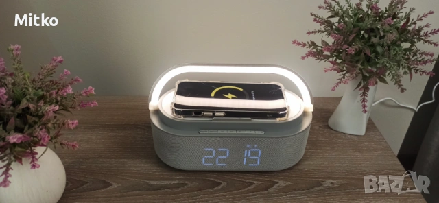 FM дигитално радио с Bluetooth и LED лампа , снимка 3 - Друга електроника - 54498131