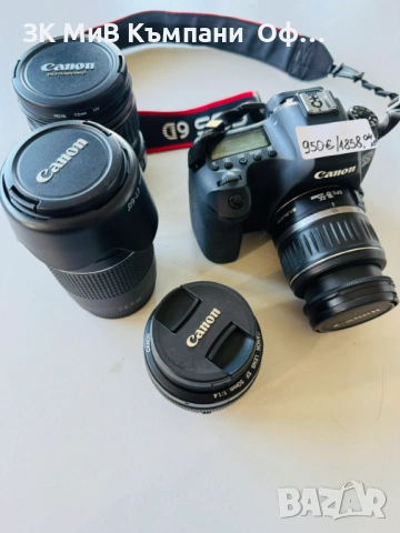 Фотоапарат CANON EOS 6 с три обектива, снимка 8 - Фотоапарати - 54839484