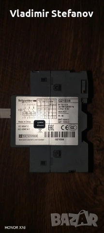 Трифазен моторен прекъсвач Schneider Electric EasyPact TVS GZ1E08 (2.5-4A), снимка 2 - Друга електроника - 54660073
