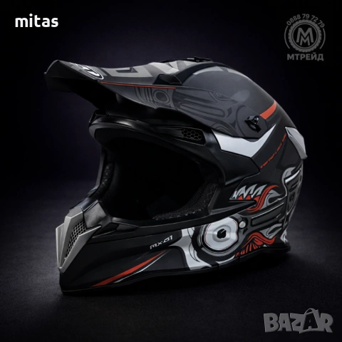 Кросова каска SPARK, Full Face, DOT Сертификат, Размер: S; M; L; XL, снимка 4 - Аксесоари за велосипеди - 50477896