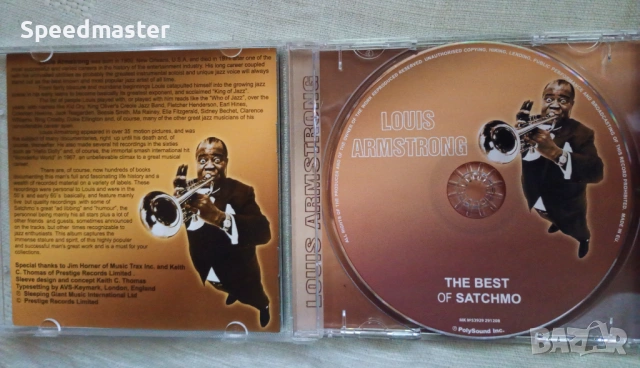 Louis Armstrong - The Best of Satchmo, снимка 2 - CD дискове - 54729214