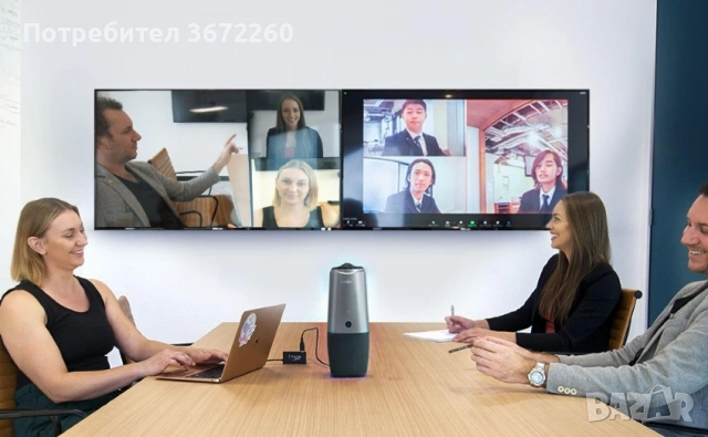 Coolpo AI Huddle Pana 4K 360⁰ камера за видеоконференции с микрофон, говорител и изкуствен интелект, снимка 7 - IP камери - 54536246