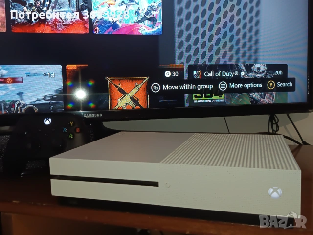 Xbox One S 500GB с 1 джойстик и диск, снимка 3 - Xbox конзоли - 54692716