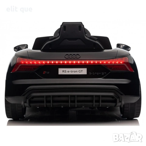 Акумулаторен джип Audi RS E-Tron GT 4X4 Licensed с меки гуми и кожена седалка 12V, снимка 5 - Детски велосипеди, триколки и коли - 55136232