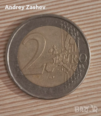 Гръцка 2 евро монета с буквата S в долната звезда , снимка 3 - Нумизматика и бонистика - 54033323