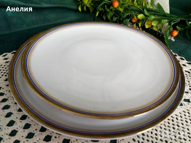 Mitterteich Bavaria кобалт и злато много неща , снимка 14 - Чинии - 54240164