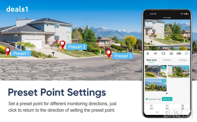 LS VISION WiFi IP PTZ 4K 8MP Камера Цветно нощно виждане Двупосочно аудио iCSee APP, снимка 9 - IP камери - 51016045