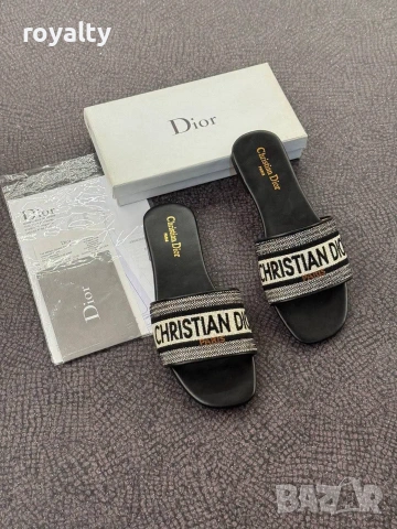 Christian Dior Нови Дамски Чехли Диор Различни Цветове , снимка 4 - Чехли - 55030756