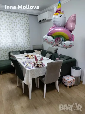 Разтегателна трапезна маса Mondi Home Lavin, снимка 4 - Маси - 55390641