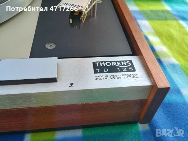 Thorens TD-125 [MK I] + Stanton 500 Gold, снимка 3 - Грамофони - 54376559