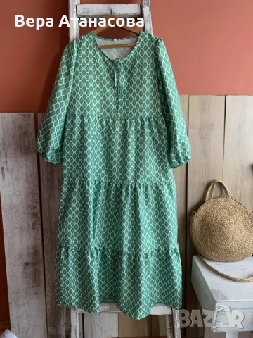 👗👗👗 Тренди рокля в свободна кройка🍀 м/л, снимка 2 - Рокли - 55606540