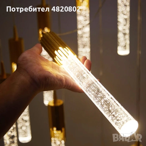 GoldenPegs- Висяща лампа, снимка 2 - Лед осветление - 54602102