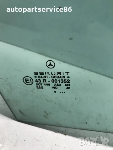 Стъкло за предна дясна врата за Mercedes A-Class W168 (2001), снимка 2 - Части - 55266840