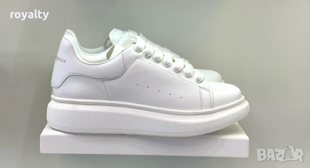 Alexander McQueen Нови Бели Дамски Маратонки с Кутия 