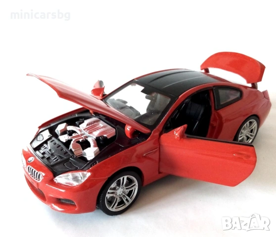 Метални колички: BMW M6 Coupe (F13) БМВ 1:32 метален макет, снимка 2 - Колекции - 34232846