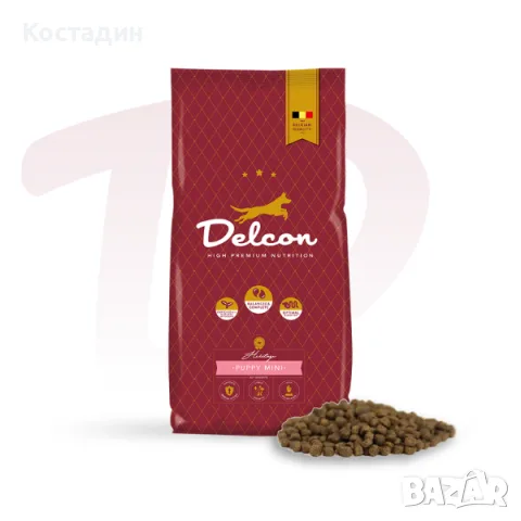 Пълноценна Храна за Подрастващи Кученца от Мини Породи - 12кг - Puppy Mini - Delcon