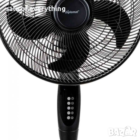 Вентилатор на стойка 16''Diplomat 2в1, 55W, Wi-Fi, таймер, височина 72/124.5 cm