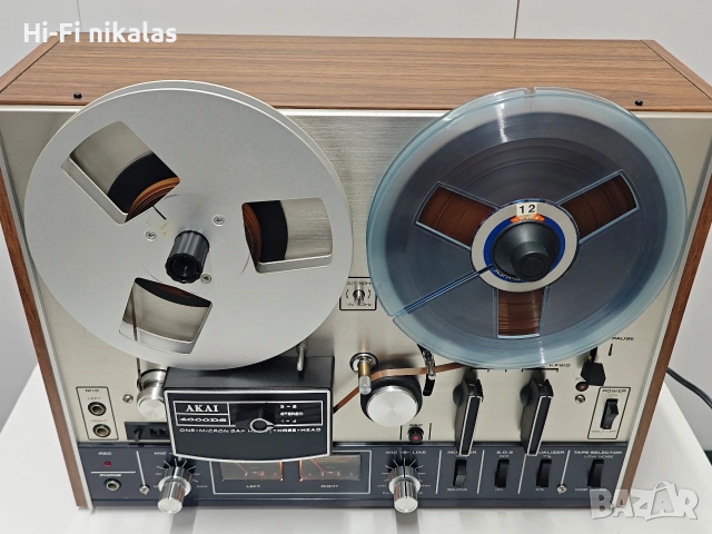 ретро стерео ролков магнетофон Hi-Fi AKAI 4000DS, снимка 2 - Ресийвъри, усилватели, смесителни пултове - 54560901