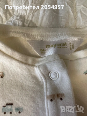 Бебешки гащеризон Mayoral 2-4 месеца, снимка 5 - Комплекти за бебе - 54471767