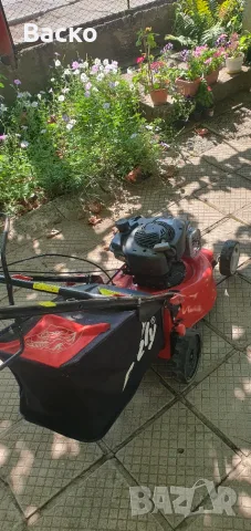 Бензинова косачка с кош и двигател Briggs Stratton внесена от Германия , снимка 8 - Градинска техника - 55501578