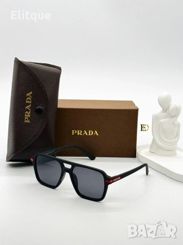 слънчеви очила prada с ув защита,кутия , калъф и кърпичка на марката , снимка 8 - Слънчеви и диоптрични очила - 54215008