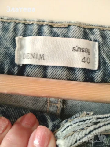 Дънки Sinsay - М-L размер за дрехи 40, снимка 3 - Дънки - 55570339